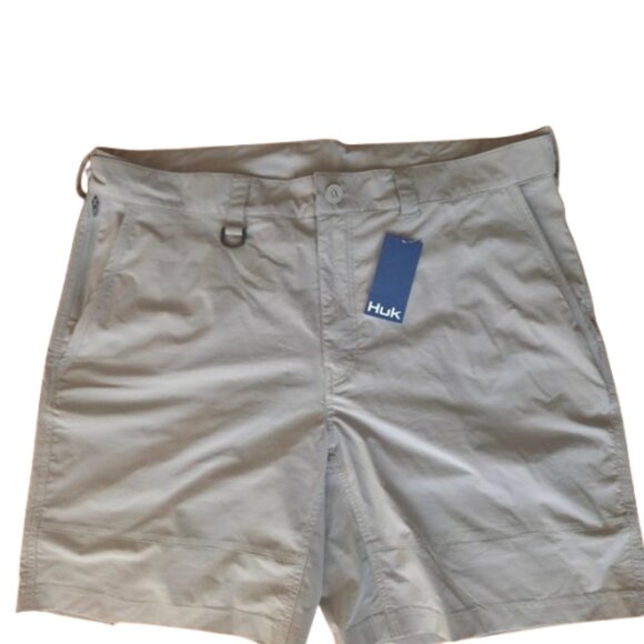 Huk Men's A1A Pro Fishing Shorts XXL Gray NWT $75 - Picture 2 of 11